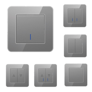 Đầy màu sắc phong cách retro 82*82 vuông dẫn chỉ số 1 băng đảng 1 cách 2 cách ánh sáng Tường Bảng điều khiển đơn cực điện Max. Voltage 250V 10A - Product Image 3