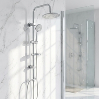 Ensemble colonne de douche chromée pour salle de bain