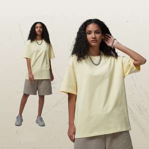 Camiseta de Manga Corta con Cuello Redondo, Cómoda y Transpirable, de Algodón de Alta Calidad, Bordada, para Hombre y Mujer, al por Mayor - Product Image 6