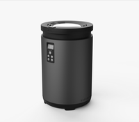 Broyeur de déchets alimentaires électrique inodore de 4,5 litres, bac de compostage et de recyclage avec écran LED et acier inoxydable pour usage domestique