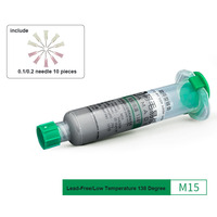M14 M15 sans plomb/plomb étain BGA Rebillage soudage aiguille-tube Flux de soudure pour carte mère Mobile SMD maintenance électronique