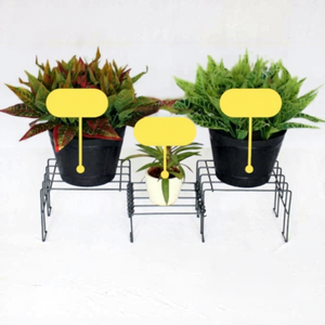Modern <b>Metal</b> <b>Flower</b> <b>Stands</b> With Powder Coated Finish For Indoor Plants Home Decor Minimalist Design Square Pattern - Product Image 3