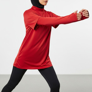 Haut de sport modeste pour femme à manches longues, idéal pour l'entraînement et le sport, de haute qualité - Grande Vente - Product Image 3