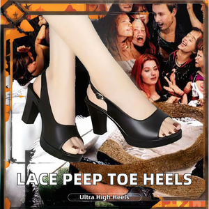 Sandali Eleganti da Donna <span class=keywords><strong>con</strong></span> Tomaia in Pizzo, Punta Aperta, <span class=keywords><strong>Tacco</strong></span> Spesso Singolo e Design <span class=keywords><strong>con</strong></span> Fibbia, <span class=keywords><strong>Scarpe</strong></span> Estive Morbide per il Commercio Estero - Product Image 3