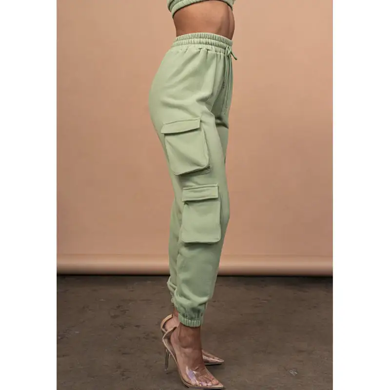 Wholesale high quality harem pants ladies trouser jogger cargo pants for women custom cargo pantalon femme