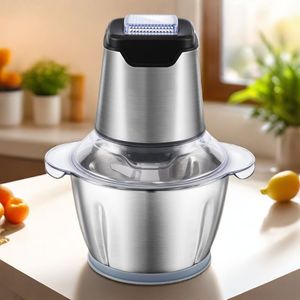 خلاط طعام كهربائي صغير متعدد الوظائف مع وعاء زجاجي سعة 1.2 لتر وشفرات من الفولاذ المقاوم للصدأ للاستخدام المنزلي - Product Image 5