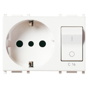 2P+T 16A P30 ซ็อกเก็ตอินทบเอ็มที C16 สีขาว - Product Image 1