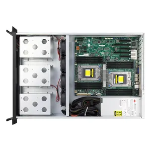 2u E Atx endüstriyel sunucu kasası şasi kurumsal bilgisayar Pc kasa muhafaza 9 Hdd Bay 3 fanlı ve 2u standart Psu pozisyon