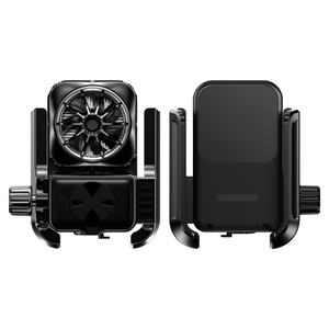Support de téléphone pour vélo MEMO GW06, rotation à 360 degrés, support de téléphone en métal pour vélo de montagne, moto, avec ventilateur de refroidissement pour téléphone - Product Image 1