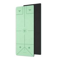 Tapis de yoga en terre de diatomée biodégradable antidérapant et écologique Ruiye avec sangle de transport, forme ovale 185 cm