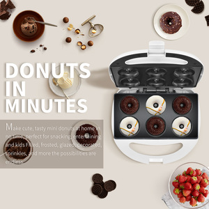 Dsp Donut <b>Maker</b> 6 Holes Electric Multifunctional <b>Breakfast</b> Baker For Bakery Use - Product Image 4
