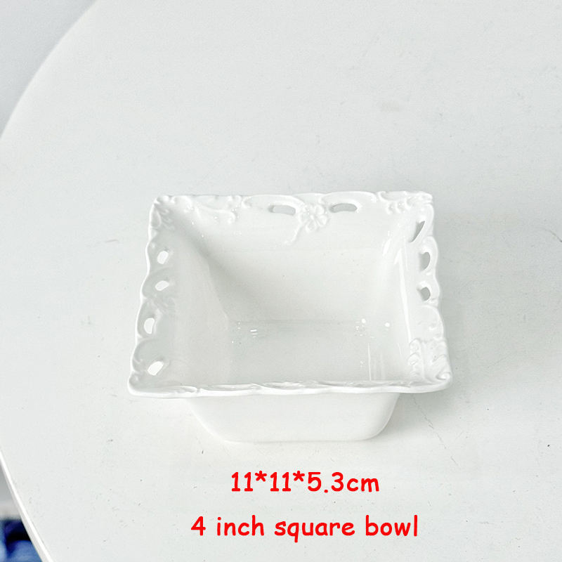 Bol carré de 4 pouces
