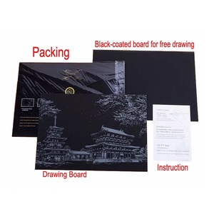 Gran oferta, <span class=keywords><strong>paisaje</strong></span> <span class=keywords><strong>nocturno</strong></span>, <span class=keywords><strong>paisaje</strong></span> de ciudad, arquitectura, trompeta, <span class=keywords><strong>pintura</strong></span> colorida para rascar - Product Image 6