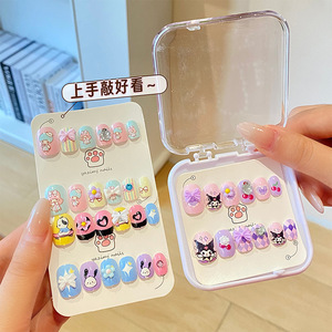 Nuevas pegatinas de uñas de dibujos animados para niños, exquisitas uñas postizas en caja, material ABS, uñas de celebridades para usar en los dedos, CE - Product Image 3
