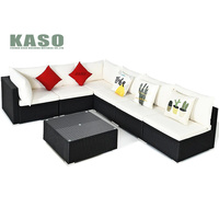 Gartenmöbel Custom Steel Pe Wicker Rattan Assem ble Garden Sofa Set