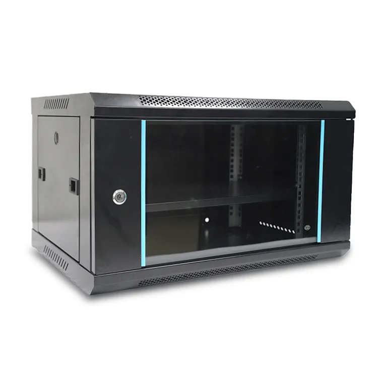 Estante de servidor 6u, caja de servidor de montaje en rack 6u 9u 12u, gabinete de estante de servidor de montaje en pared