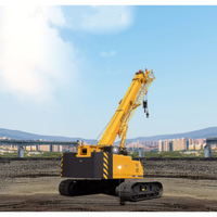 Grue sur chenilles XGTC30L5 à haute efficacité, vitesse de levage de 140 m/min, longueur de flèche combinée maximale de 51 m pour les chantiers étroits et boueux