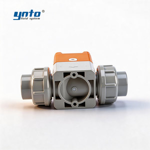 Vanne à diaphragme pneumatique spécialisée pour systèmes d'eau ultra-pure acide, PPH haute pureté, sans écoulement, certifiée CE, pour usine électronique - Product Image 3