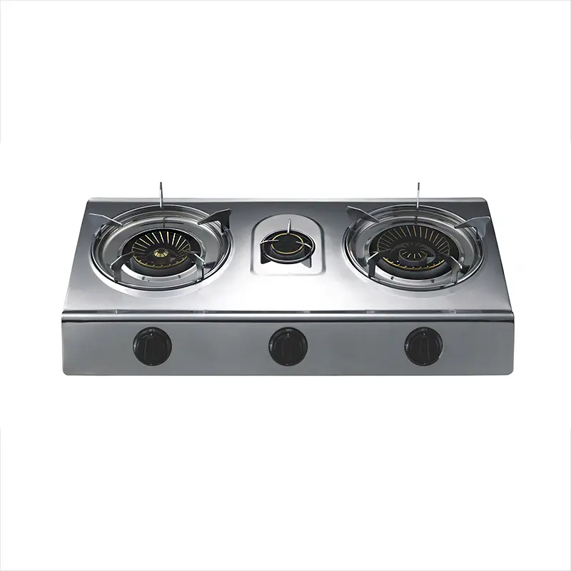 China Wholesale Stainless Steel 3 Burners Gas Stove Table Top Cooktops Cooker Outdoor Cucina A Gas