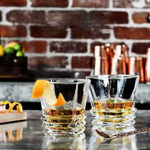 Vasos de Whisky Cuadrados de 10 oz, Vasos de Vidrio para Whisky Escocés, Bourbon, Brandy, Ron, Vasos para Hombre, Papá, Hermano, Abuelo - Product Image 6