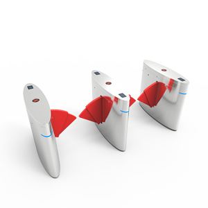 QR kodu RFID kart parmak izi kanatlı geçiş kapısı güvenlik erişim kontrolü kapak bariyeri - Product Image 3