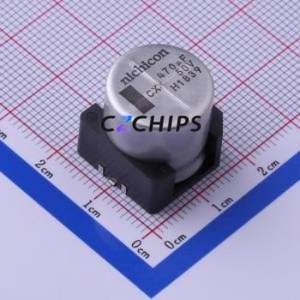 Condensador Electrolítico de Aluminio SMD UCX1H471MNS1MS, D16xL16.5mm 470uF 20% 50V 1A-100kHz - Product Image 1