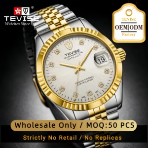 Reloj Automático TEVISE 629 OEM, Fabricante Chino, Logotipo Personalizado, Reloj Mecánico para Hombre, Acero Inoxidable, Marca Privada ODM - Product Image 1