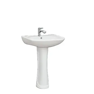 Bathroom wall hung floor standing ceramic sanitary ware bathroom pedestal washbasin