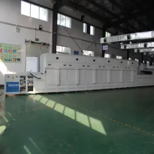 Long and Large Width Continuous Hot Air Circulation Tunnel Belt Dryer for LED solid state capacitor touch screen