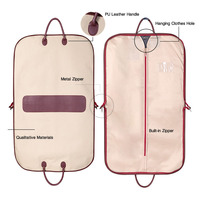 Voyage en gros polochon suspendu sur mesure costume pliable couverture stockage sac à main anti-poussière sac de vêtement