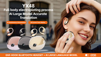 Écouteurs sans fil stéréo à oreille ouverte de haute qualité YX avec écran numérique, chipset JL pour casque de jeu 5.1
