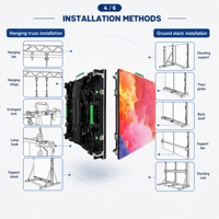 Écran LED de location P3.91 500x500mm avec boîtier en aluminium moulé sous pression, mur vidéo LED intérieur/extérieur pour scène, concerts, événements, mariages