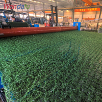 Matériau de stabilisation de pente en PP, géocomposite, géomate 3D, tapis anti-érosion, protège les graines d'herbe, favorise la croissance, pour la stabilisation des sols