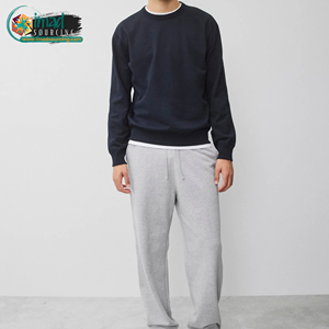 Sweat-shirt à col rond en molleton moderne pour homme, manches longues, décontracté, doux, confortable, streetwear, pull-over - Product Image 3