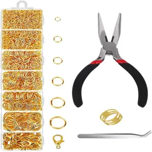 Sieraden Bevindingen Accessoires Set Kraal Sluiting Ringetjes Oorbel Haak Crimp End Karabijn Verlengketting Diy Maken