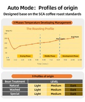 Rôtissoire à café électrique intelligente Akimita Factory Supply, rôtissoire à grains de café professionnelle 110V/220V