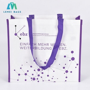 Factory Wholesale Custom Retail <b>Bags</b> With Logo Recycled PP Non <b>Woven</b> <b>Bag</b> Laminated <b>Woven</b> Shopping <b>Bag</b> With Handle - Product Image 2