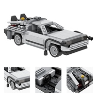 MOC1253 MOOXI Classics Move Back to the Future voiture de course ornement DMC-12 modèle briques ensembles de blocs de construction jouets pour enfants