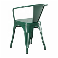 Chaise de salle à manger pivotante industrielle en métal avec structure en fer, design moderne et élégant pour la maison, le bureau, le bar, la salle de sport, le parc et l'appartement