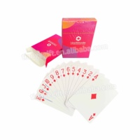 Nouveau design promotionnel double face imprimé carte à jouer personnalisée OEM avec boîte en fer blanc