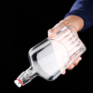 Vintage 165ml 250ml 375ml 500ml Flacon en verre avec couvercle hermétique rabattable pour les boissons - Product Image 5