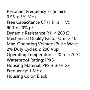 Trasduttore di Livello a Ultrasuoni SMRTE con Montaggio Fisso, Sonda <span class=keywords><strong>da</strong></span> 1 MHz per Misurazione Pressione, Evitamento Ostacoli, Contatore Acqua, Flusso Fluidi - Product Image 5