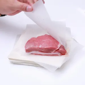 Grossista di carta per Hamburger per uso alimentare, carta per cera di carne per Hamburger quadrata da 4/4, 5/6 pollici