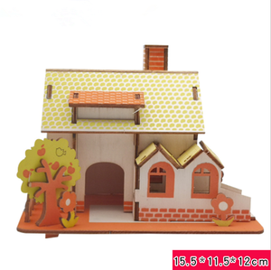 House Model 3D House <span class=keywords><strong>Puzzle</strong></span> Building <span class=keywords><strong>Puzzle</strong></span> House Jigsaw <span class=keywords><strong>Puzzle</strong></span> Paper Model Kit arti fai da te per adulti adolescenti - Product Image 4