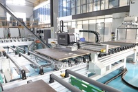 Línea de Producción de Muebles Inteligente TechPro (TPM1325E-2PL) Router CNC para Fabricación de Paneles de Madera, Prensa y Cepilladora Automática