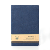 Carnet de notes personnalisé avec logo, format A5, 96 feuilles, papier kraft lavable, ouverture à plat, pour notes, journal, cadeau