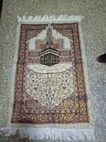 Tapis de prière islamique de haute qualité en fil tissé, mini-tapis de prière pour mosquée, couverture de prière musulmane pour le culte