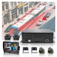 Système de caméra embarquée MDVR 4G 8 canaux HD 1080P pour semi-remorque, avec caméras avant et arrière, écran DVR de 7 pouces et disque dur 2 To pour bus