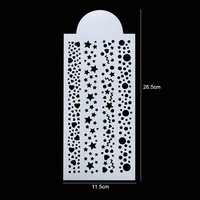 Modèles de pochoirs à gâteau safran 26.5*11.5cm bon marché découpés au laser motifs floraux pour la décoration OEM/ODM bienvenue