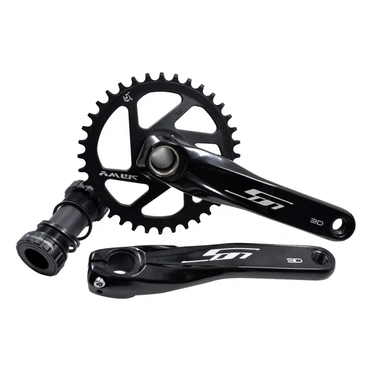 एल्यूमीनियम जाली पहाड़ साइकिल chainwheel एमटीबी crankset बाइक भागों संकीर्ण विस्तृत प्रत्यक्ष माउंट चेन अंगूठी